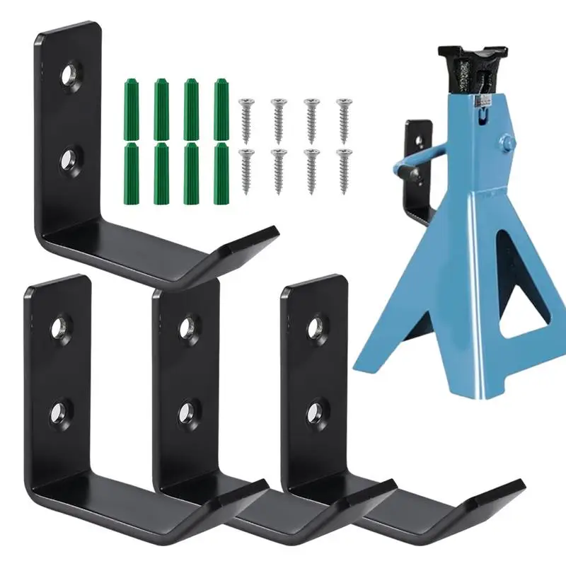 

Jack Stand Wall Rack Heavy Duty Stainless Steel Holder Hook Jack Stand Wall Mount Organizer Garage Accessories, Lifting Jack