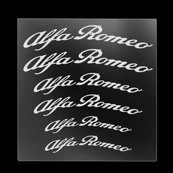 Premium Brake Caliper Badge Sticker Decal - Stylish Car Decoration Accessories (For Alfa Romeo - white)