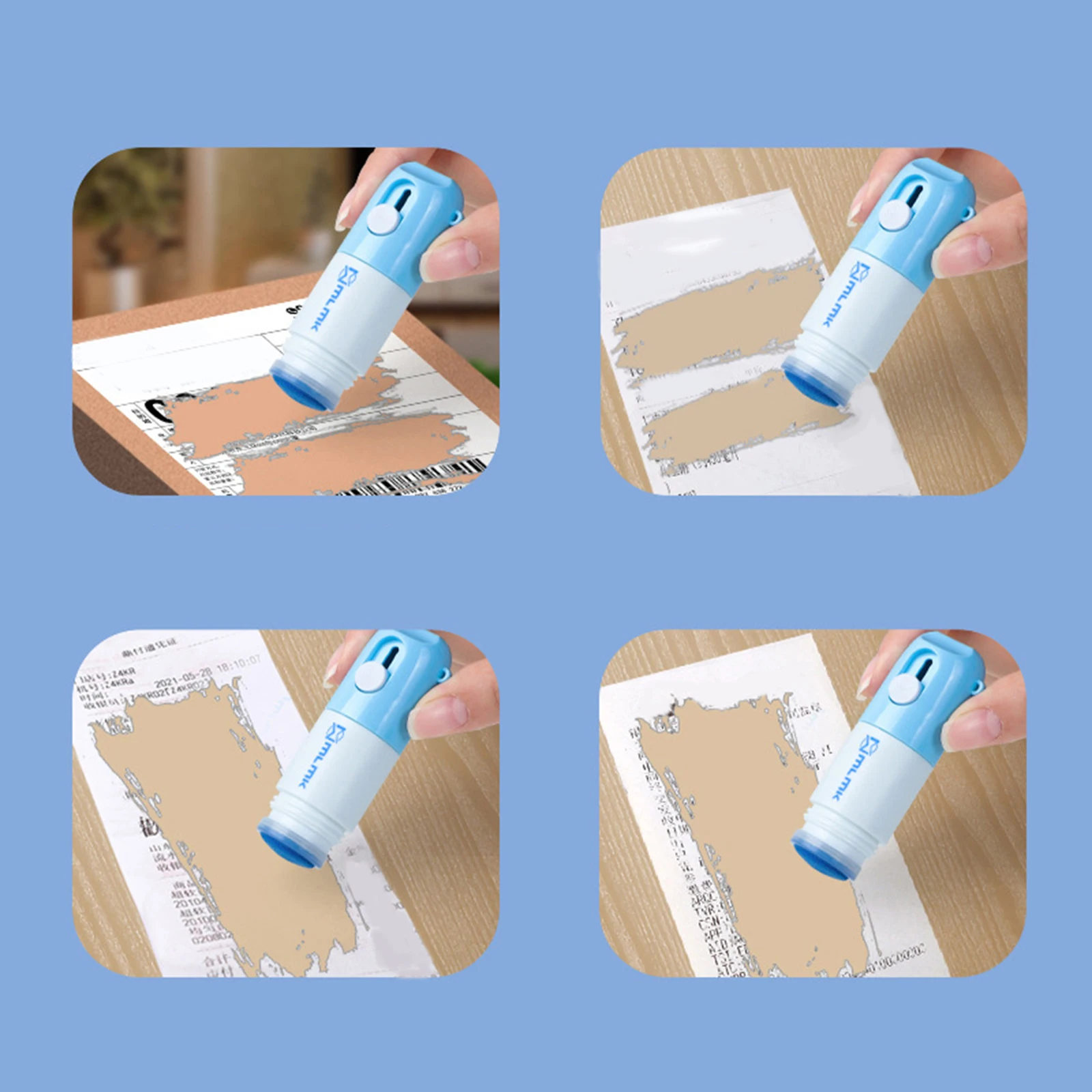 10ml Correction Fluid Express Privacy Eraser Privacy Confidential Portable Address Correction Tape for college student seniors for thermal paper correction fluid,thermal paper eraser pen