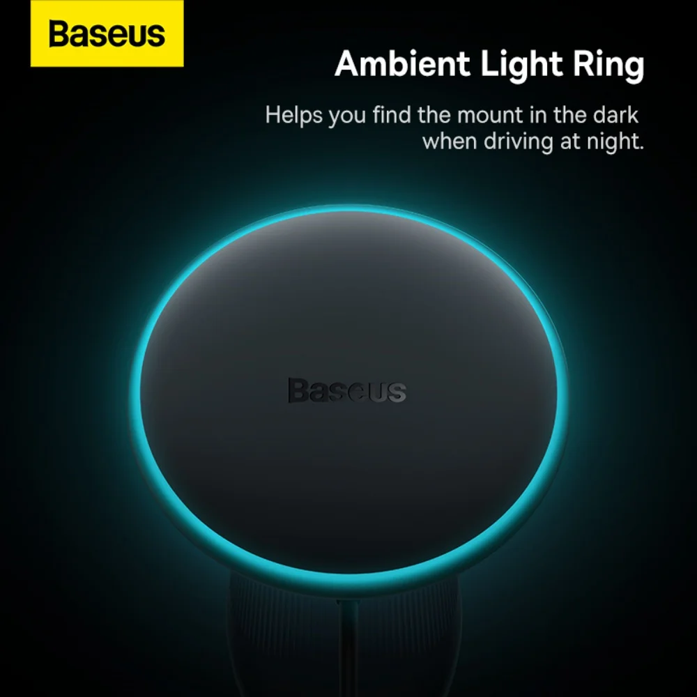 Baseus 15W Magnetic Fast Wireless Car Charger and Holder