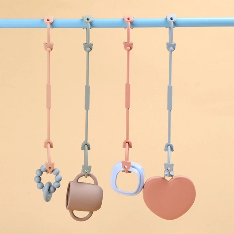 Baby Pacifier Anti-drop Chain Teether Chain Strap Silicone Chain Infant Nipple Soother Chain Dummy Holder Hanging Chain