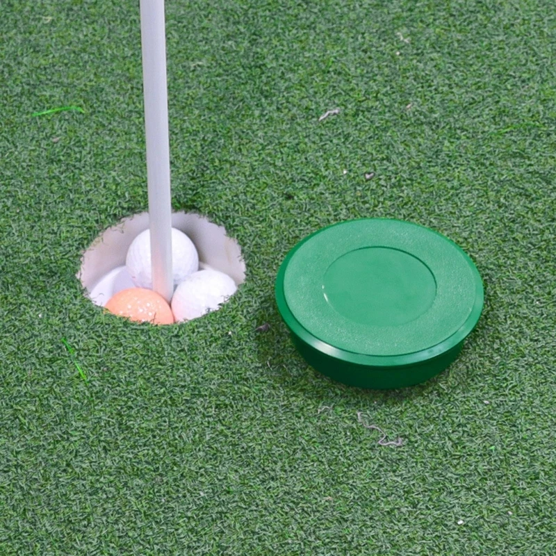 Golf Cup Cover Golf Hole Putting Green Cover Golf Practice Training Aids Green Hole Cup Cover For Indoor Garden Dropshipping