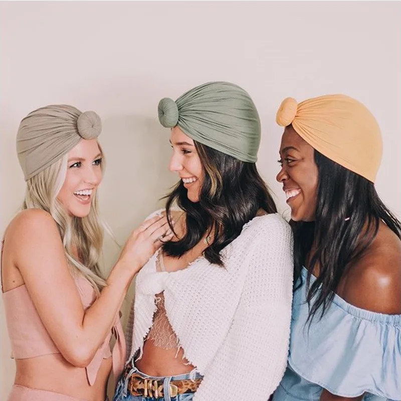 

2020 New African Pattern Headwrap Pre-Tied Bonnet Turban Knot Beanie Cap Headwrap Hat for Women Accessories