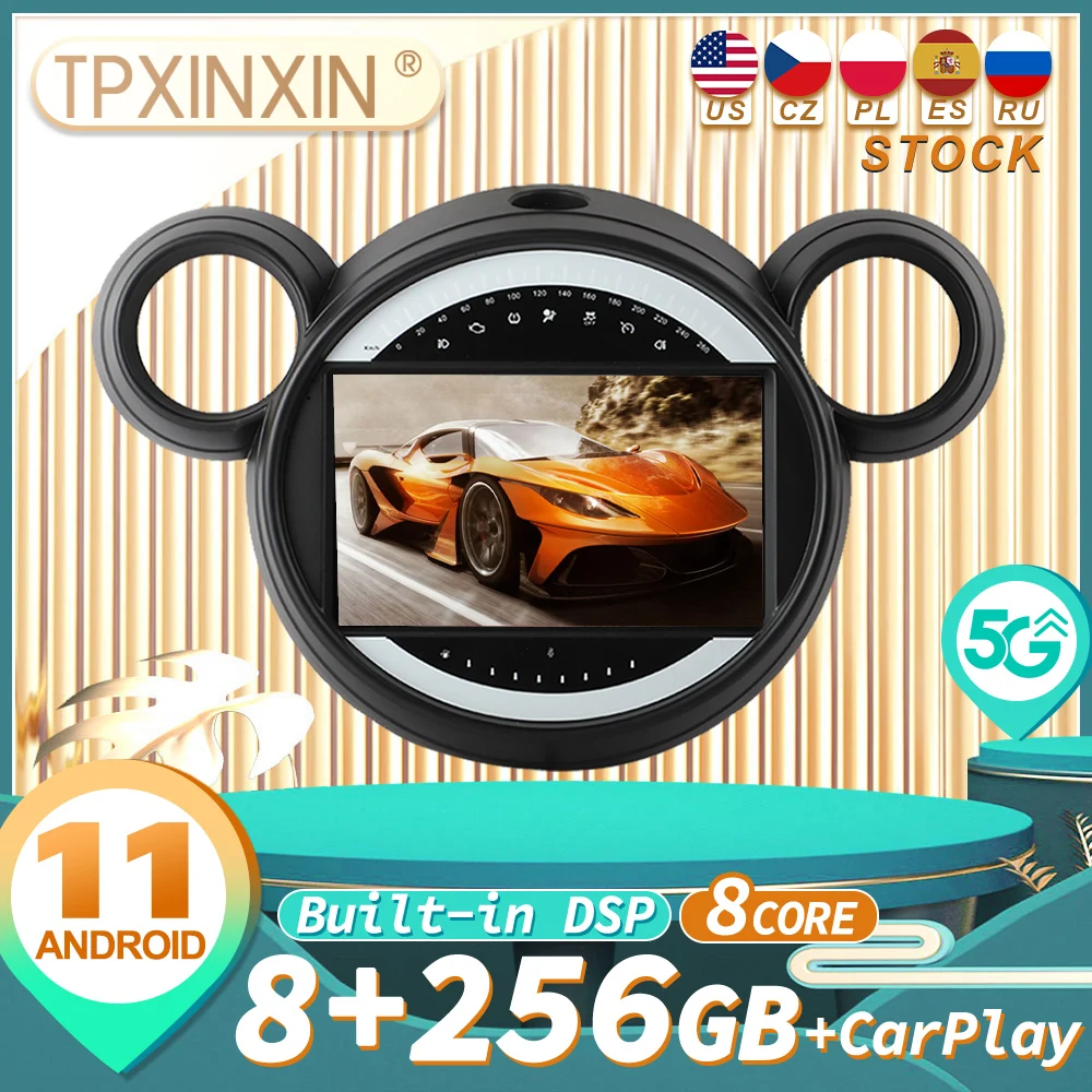 

for BMW Mini 2011-2014 audio 2 din android receiver tesla style auto multimedia DVD player GPS