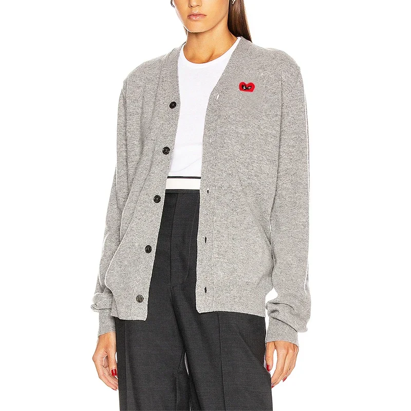 

Женский однобортный Кардиган из хлопка, с V-образным вырезом и вышивкой