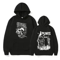 Rock Band The Exploited Not Dead Pullover Hoodie Men's Fashion Hip Hop Sweatshirts Unisex Punk Retro Oversized Hoodies Streetwea 1