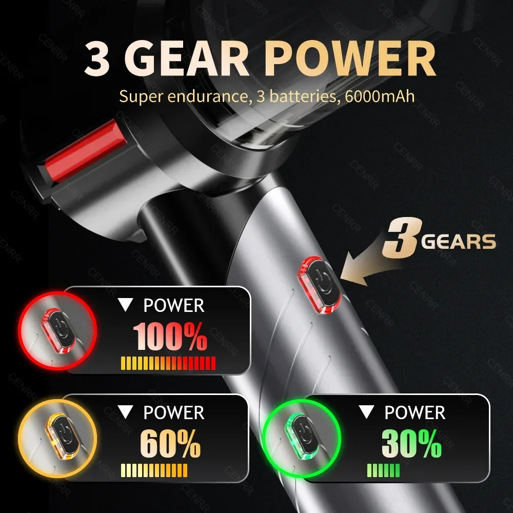 Portable Handheld Wireless Car Vacuum Cleaner with Strong Suction