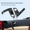Car Front Inner Door Handle Base Black Silver ABS Trim Cover For Nissan Qashqai J10 2007 2008 2009 2010 2011 2012 2013 2014 2015 4