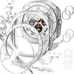 Enhanced Protective Case with Bezel Ring and Tempered Glass Screen Protector for Galaxy watch 7 ultra (2)