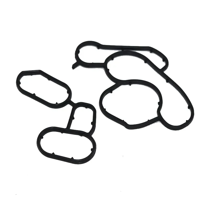 2pcs/1 set For BMW E46 E60N E81 E82 E83 520i X1 X3 Z4 Car Engine Oil Filter Housing Gasket Set Oil Cooler Seal Gaskets Kit