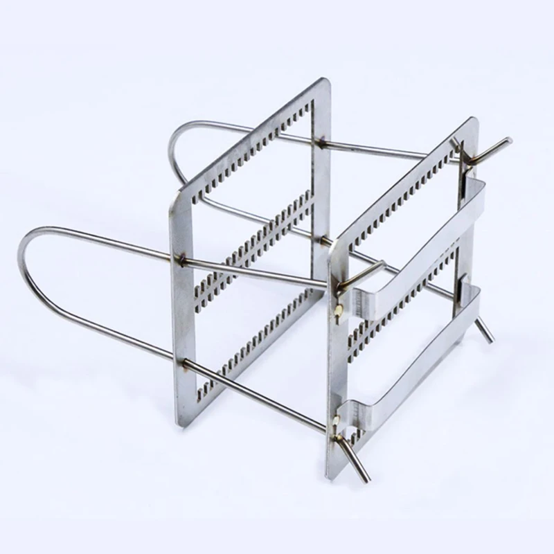 Glas Färben Rack Regal Klammern Mikroskop Rutsche Färben Edelstahl 26/30/40/60 Positionen Experimentelle Lehrmittel 1Pcs – Detail 13