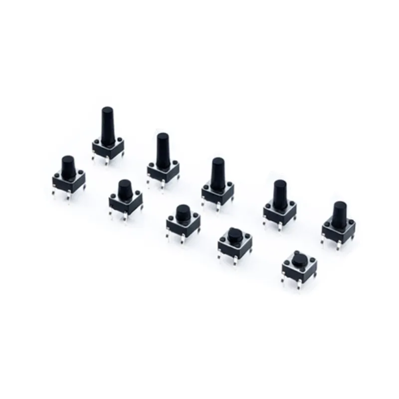 Botão Interruptor para Brinquedos de tv e Uso Doméstico Micro Interruptor Dip 4pin 1000 Peças Lote 12v 6×6 mm mm mm mm 10 mm 11 Milímetros 12 Milímetros
