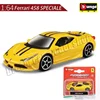 Burago 1:64 Ferrari Series SF90 488P Roma F430 F12 Alloy Car Model Children's Toys Holiday Gift Collection Car Model Wholesale 6