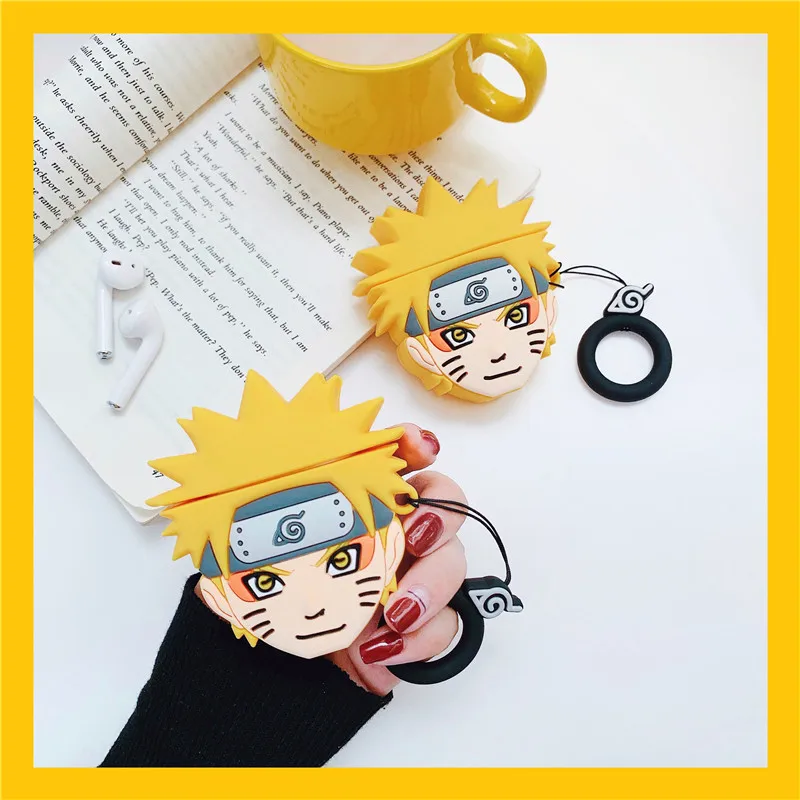 NARUTO -ナルト- エアポッズケース、3Dアニメ漫画保護イヤホンカバー