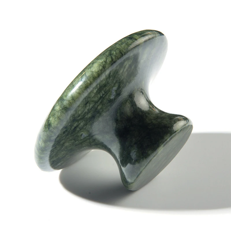 Natural Xiuyu Jade Large Mushroom Shaped Massager Jade Scraping Beauty Gouache Scraper Beauty Gua Sha Massage Tool 6