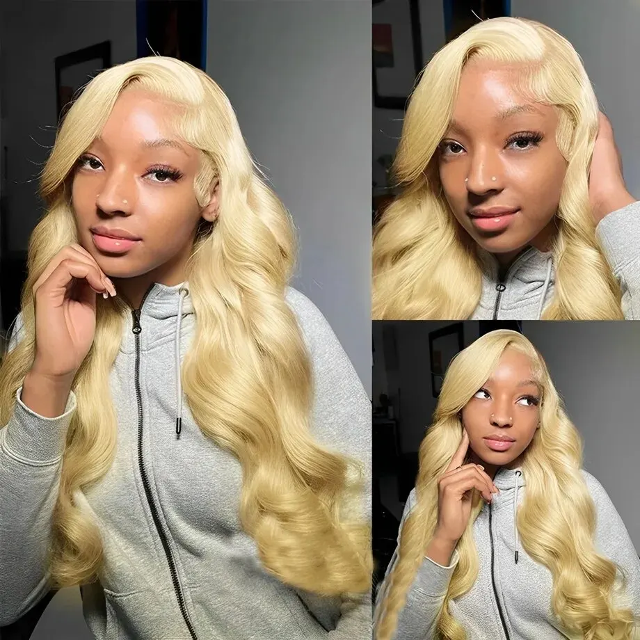 

Lace Front Wigs 613 Body Wave 13x4 HD Lace Frontal Wig Blonde Front Wigs Human Hair Pre Plucked with Baby Hair Natural Hairline