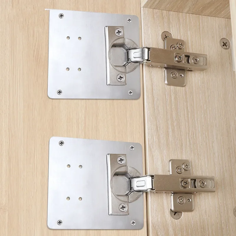 Description Picture 3 of item2pcs Hinge Repair Plate Cabinet Furniture Drawer Foldable Table Window Door Hinger Stainless Steel Plate Hardware Accessories
