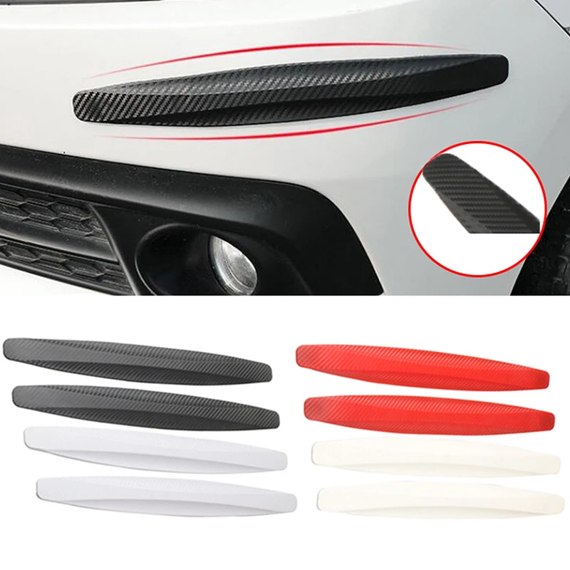 

2Pcs Universal Anti-Collision Protector Rubber Auto Front And Rear Corner Bumper Cover Guard Lip Strip Sticker Trim Molding