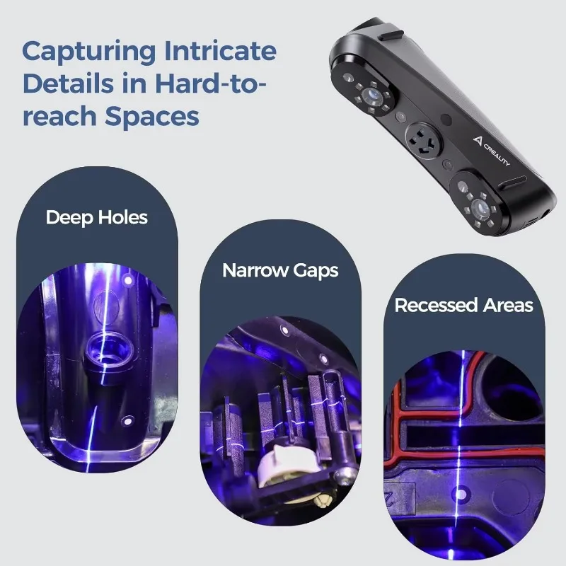 Creality Sermoon S1 高精度0.02mm 3Dスキャナー 34+7+1 ブルー