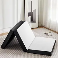 Tri-fold Memory Foam Mattress - 3 Inch Single Size Portable Floor Bed, Foldable Mat for Kids and Adults, Collapsible 1