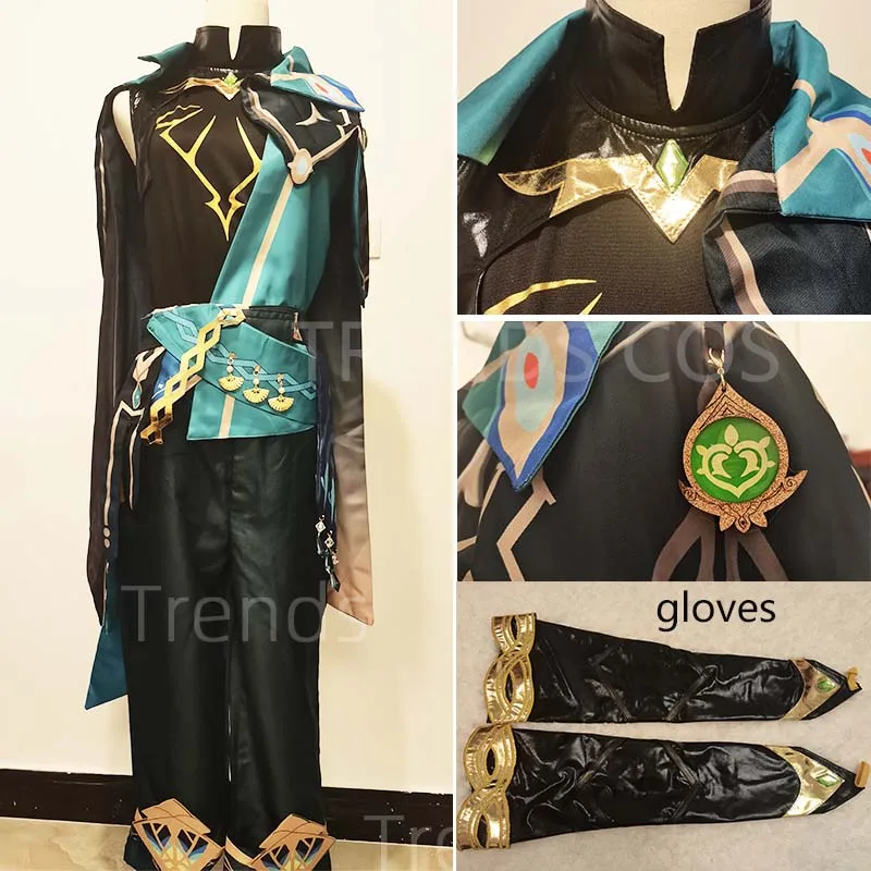 Sumeru Al Haitham Cosplay Costume Men's Uniform Halloween Outfits for anime cosplay