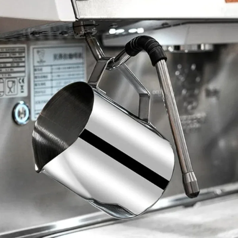 Professional Stainless Steel Milk Frother Pitcher for Espresso Coffee Machines Latte Art Cappuccino and Barista Craft Tools