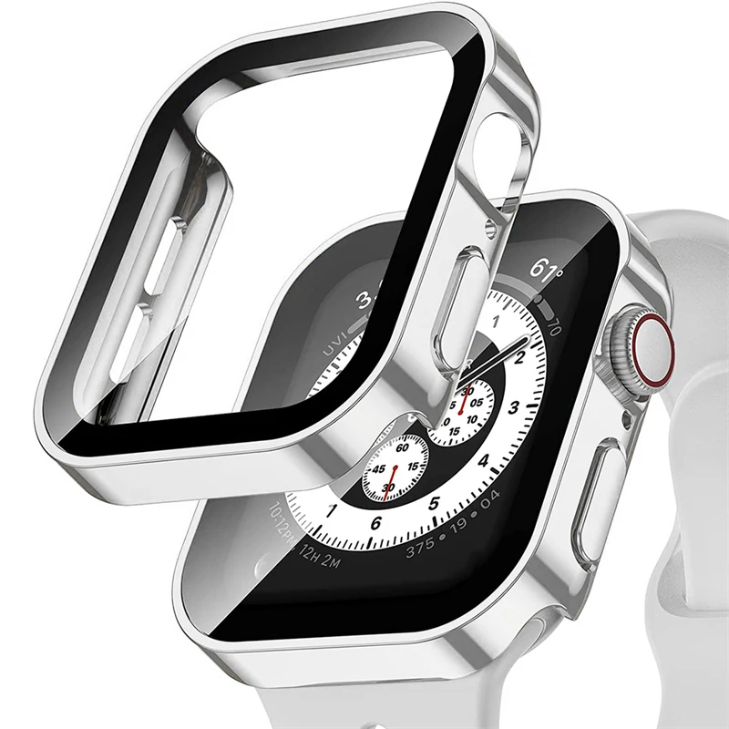Premium Tempered Glass Smartwatch Protective Case with Durable Cover
