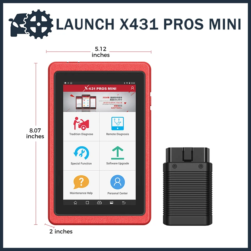 

Launch X431 Pros Mini Obd2 Scanner Automotive Tools Full System X-431 Car Scanner ECU Coding Professional 2 Years Free Update