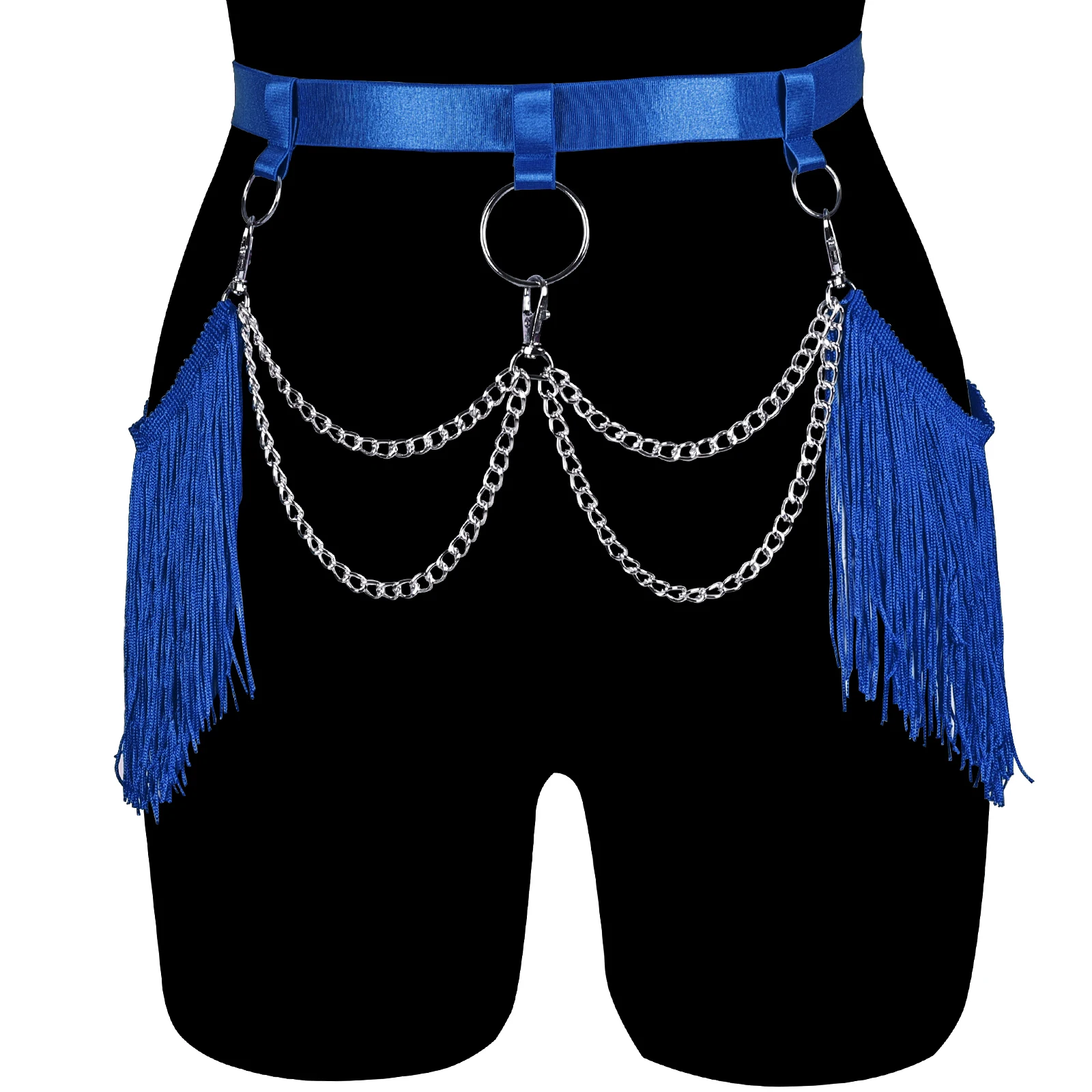 

Women Fetish Tassel Harness Fashion Erotic Lingerie Bondage Sexy Harness Gothic Chest Body Cage Bra Suspenders Garter Belt