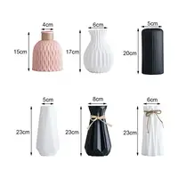 Flower Vase Unbreakable Decorative Compact Design Imitation Rattan Flower Vase Centrepiece   Plant Vase  for Home 2