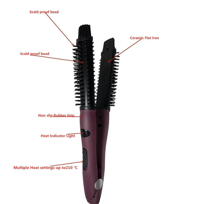110-240v Curling iron does not hurt hair perm hair comb prevention pear flower electric round brush shape
