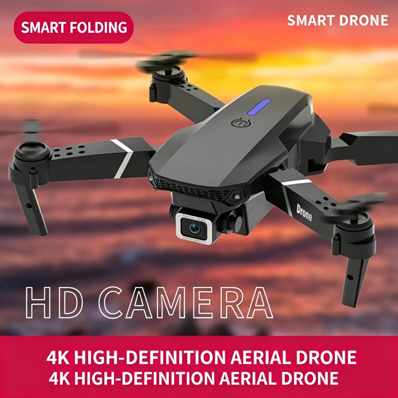 โดรนพับได้ FPV บันทึกวิดีโอ 4K ของเล่นบินได้สำหรับทุกคน