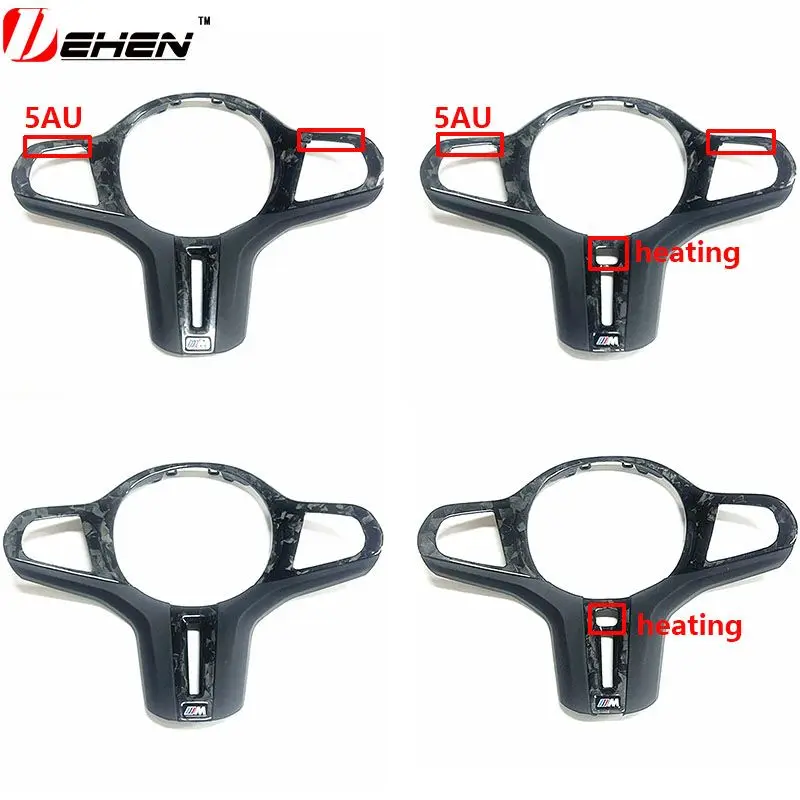 Carbon Fiber Car Steering Wheel Panel Decoration Cover Trim For BMW 1-8 series X3-X7 G20 G26 G30 G05 G29 G12 carbon fiber sticker carbon fiber car stickers
