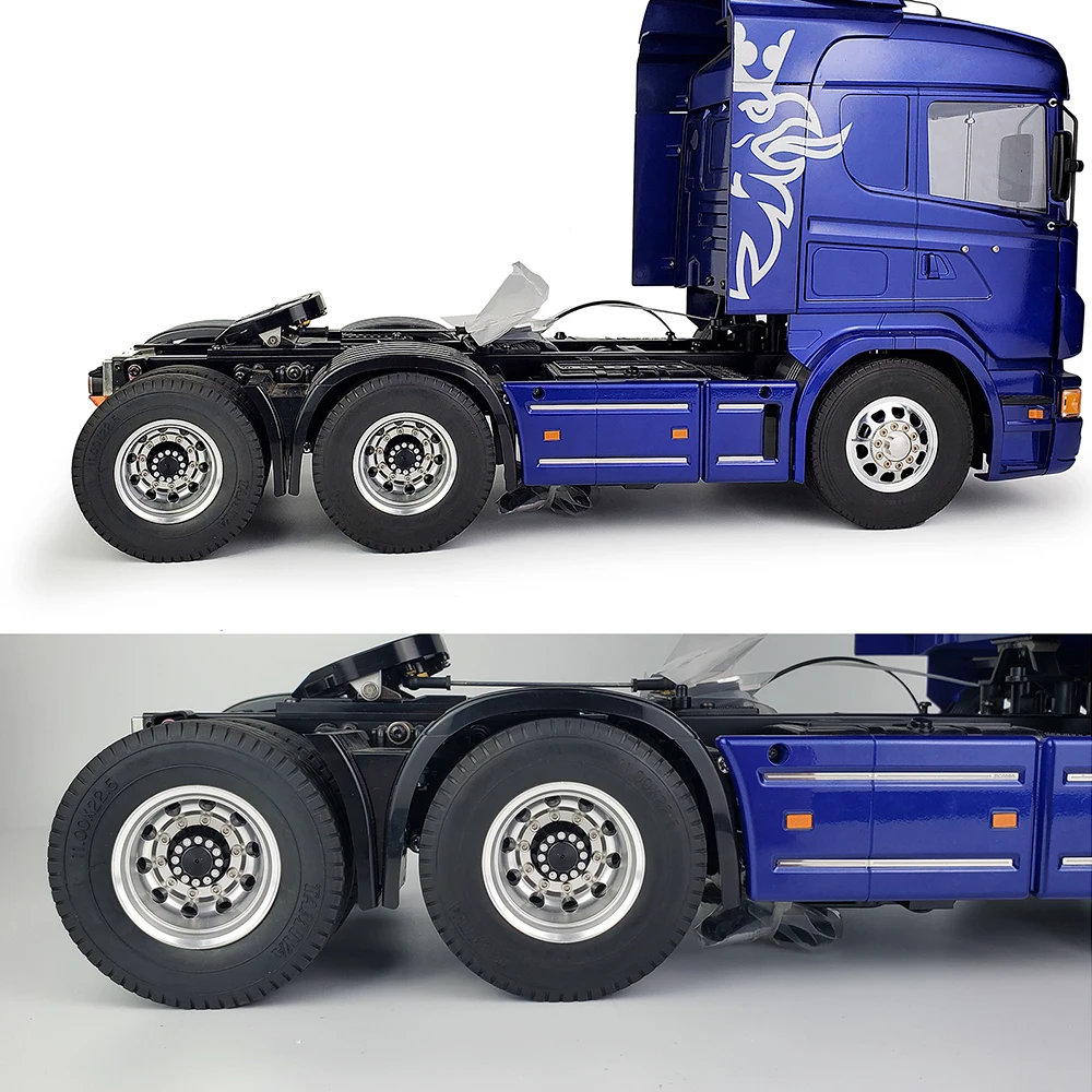 2-Piece Metal Beadlock Rear Wheel Rims For 1/14 Tamiya RC Tractor Truck - Upgrade Parts - View #8
