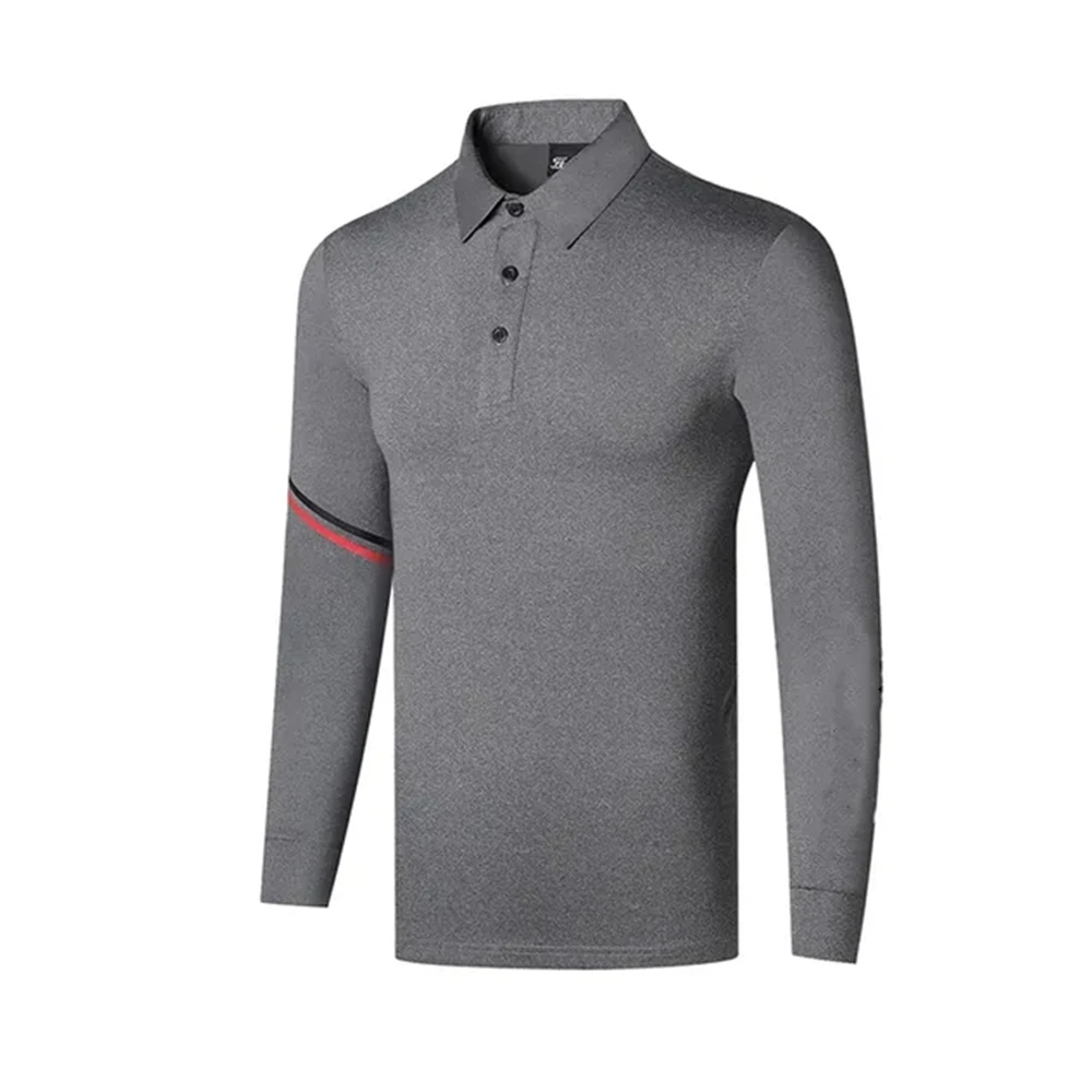 Men's casual and comfortable long-sleeved golf Polo shirt, quick-drying breathable long-sleeved shirt 2024 new autumn and winter