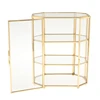 3-Tier Jewelry Box Glass Makeup Organizer Jewelry Box Multifunction Display Case For Dressing Table Decoration Storage 1