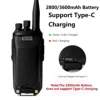 TYT MD-UV390 Plus Battery 2800/3600mAh Enlarge Thicker Battery Pack Compatible With MD-390 MD-680 MD-358 TH-UV8200 Two Way Radio 2