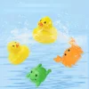 1set Water Playing Toy Water Playing Swimming Cute Fun Fishing Net, Animal Bathroom Playing Water Toy 5