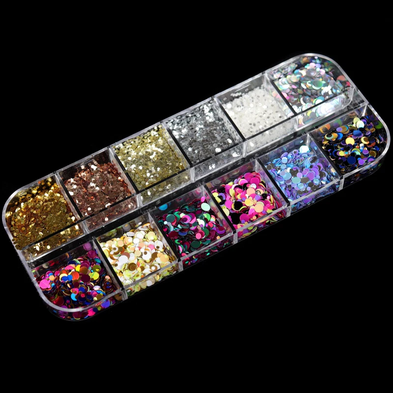 Holographic Glitter For Epoxy Resin Mold Filler Fillings Round Sequin DIY  Accessories Nail Art Decor Jewelry Making Supplies