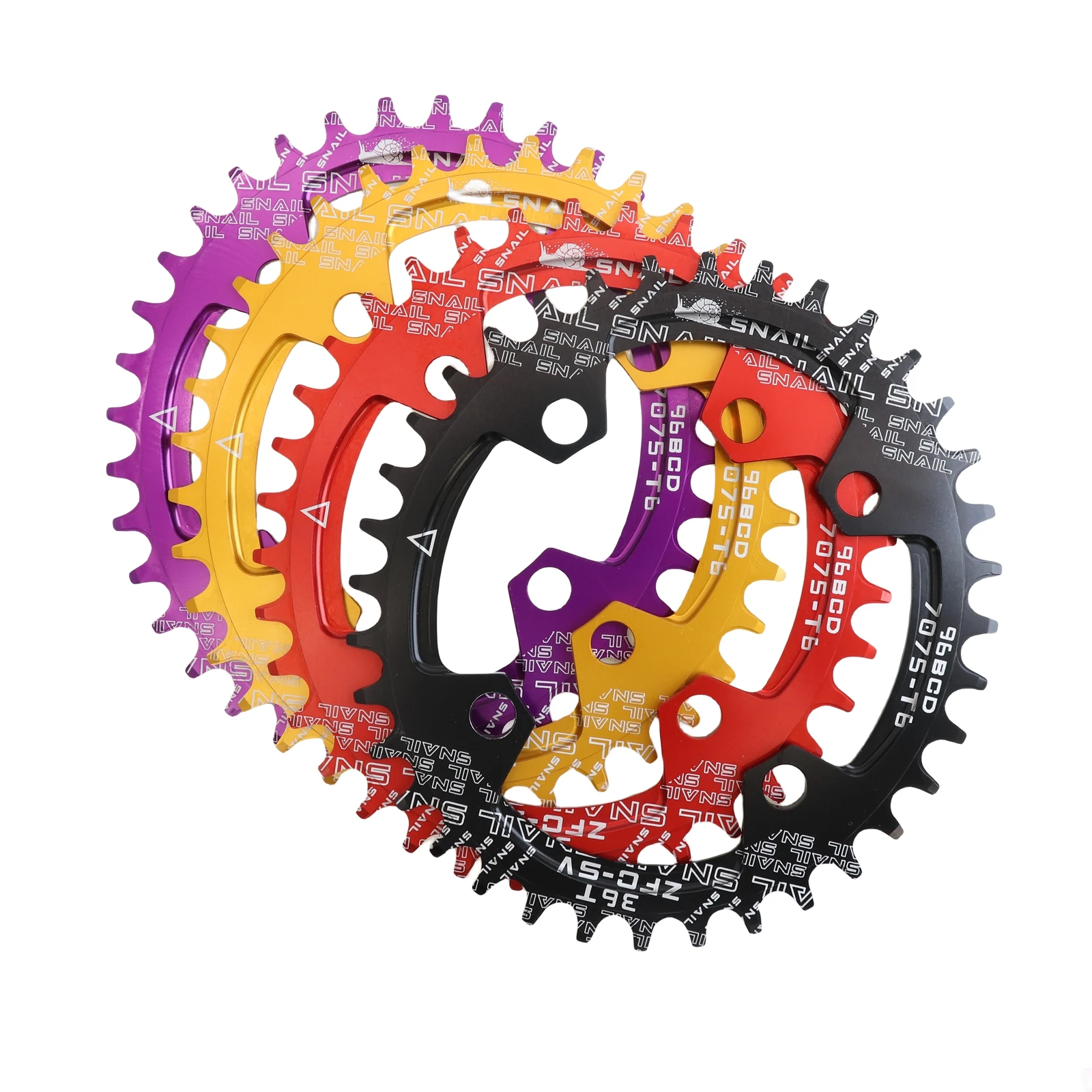 SNAIL 96BCD Oval Chainring for Shimano Alivio M4050 M4000 M3000 M2000 Narrow-Wide 32–36T
