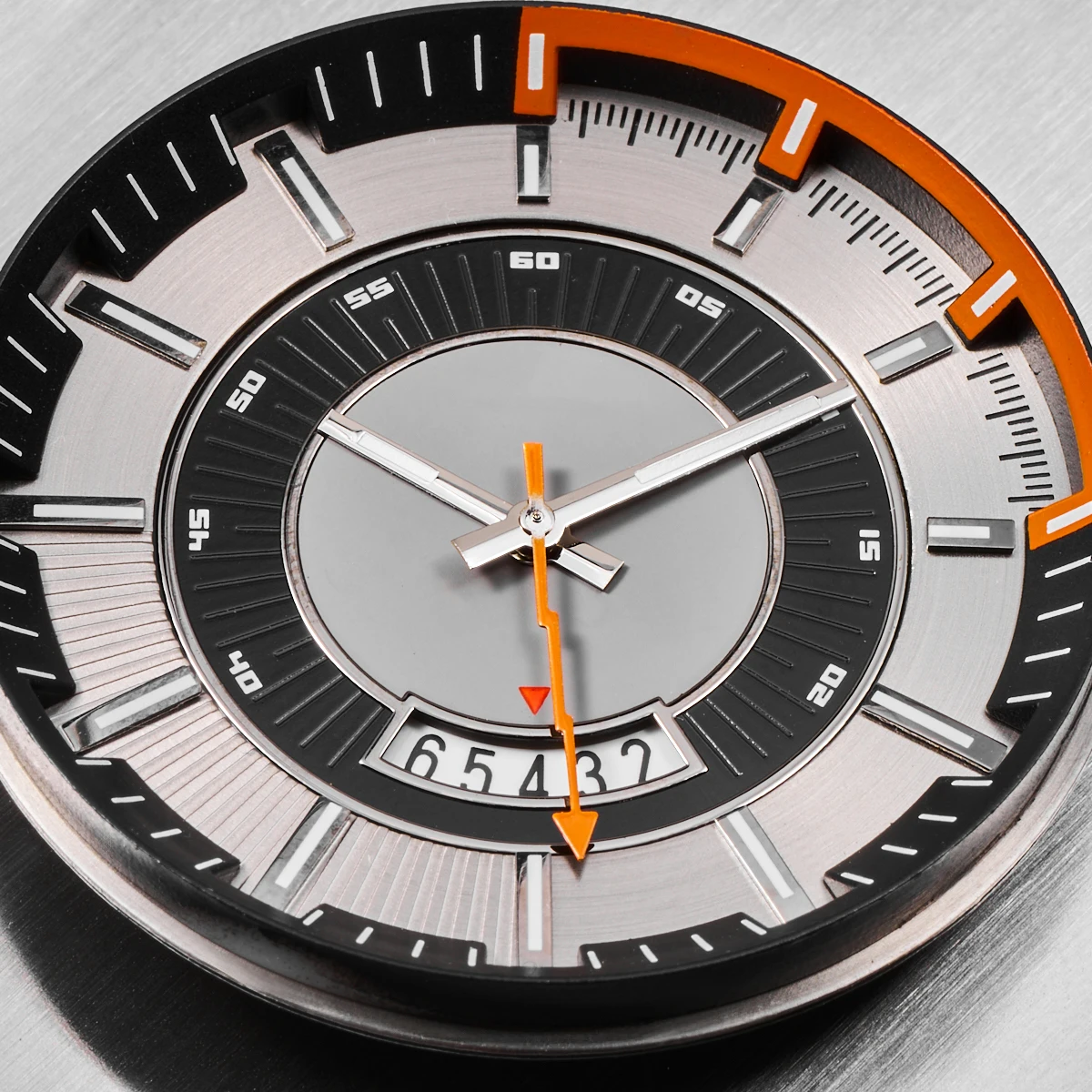 Luminous Green and Rose Gold Watch Hands - Elegant Accessory