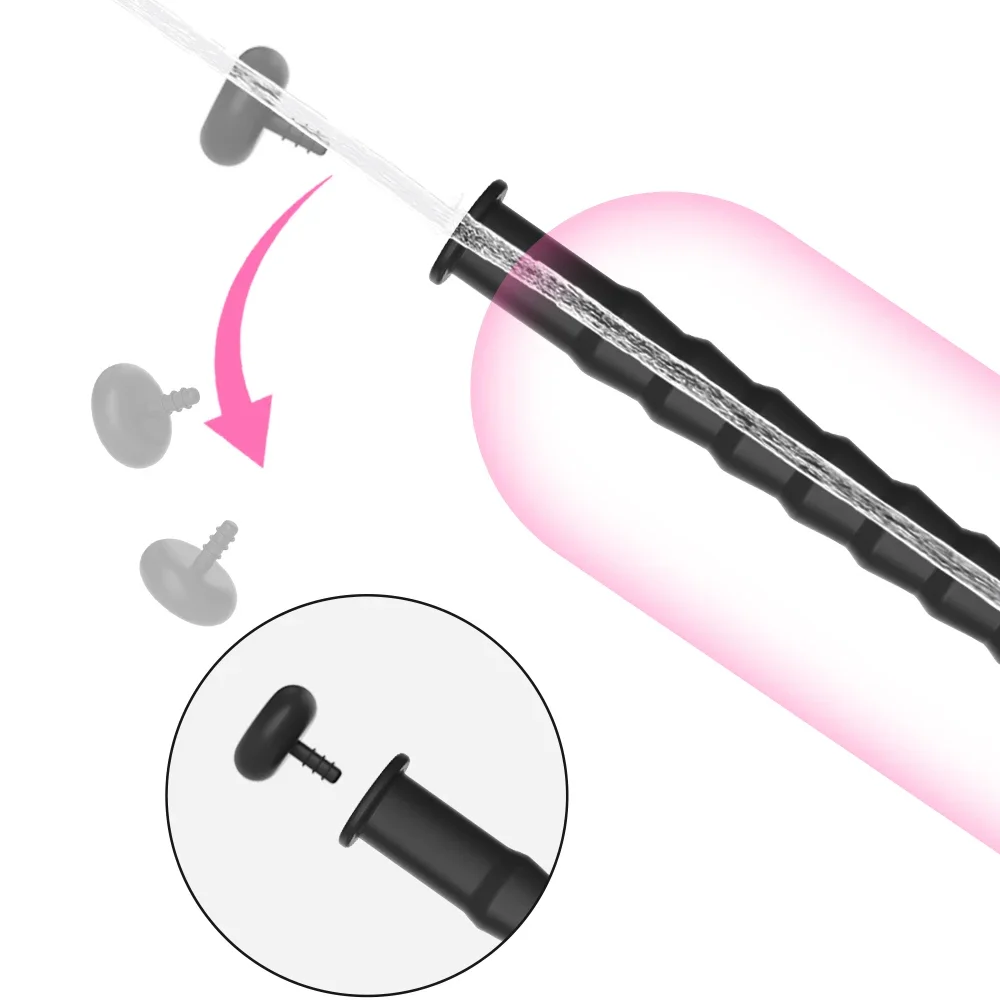 5 Sizes Curved Urethral Sound Penis Insert Stimulation Dilator Chastity Catheter Hollow Penis Plug With Stopper Sex Toys For Men