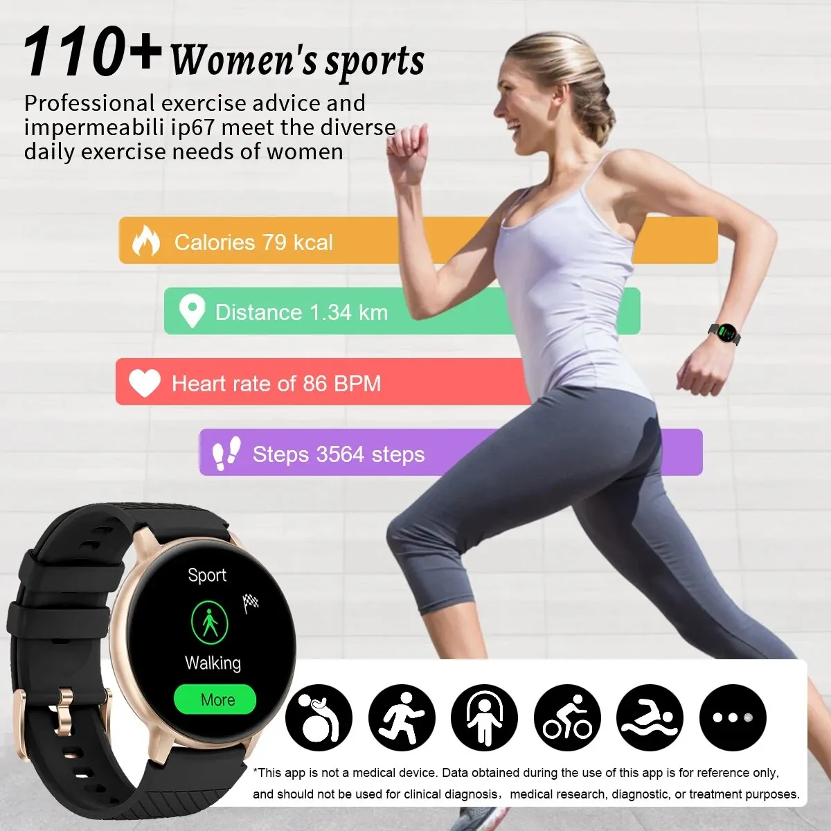 LIGE Fashion Smartwatch For Men Women Bluetooth Call Waterproof Sports Fitness Watches Blood Oxygen Healthy Women Smartwatch Man