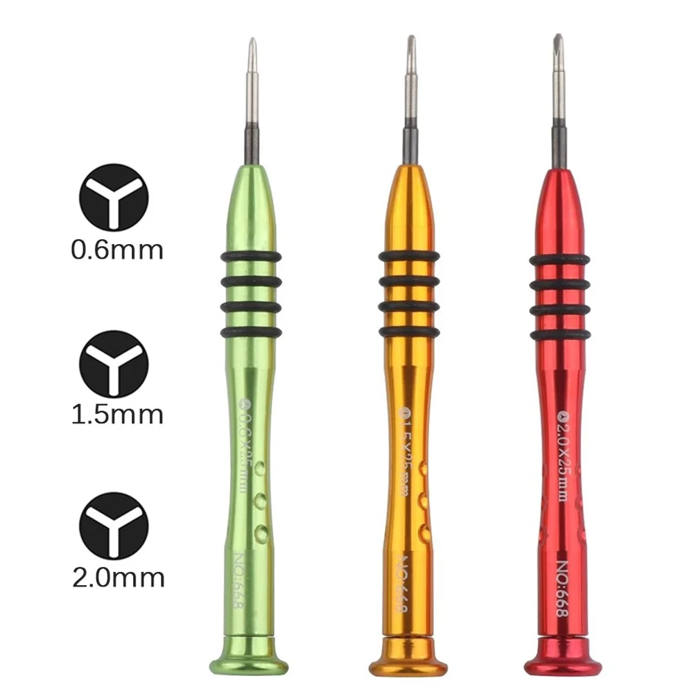 3Pcs 0.6mm 1.5mm 2.0mm Y 팁 Triwing 스크루 드라이버 닌텐도 스위..