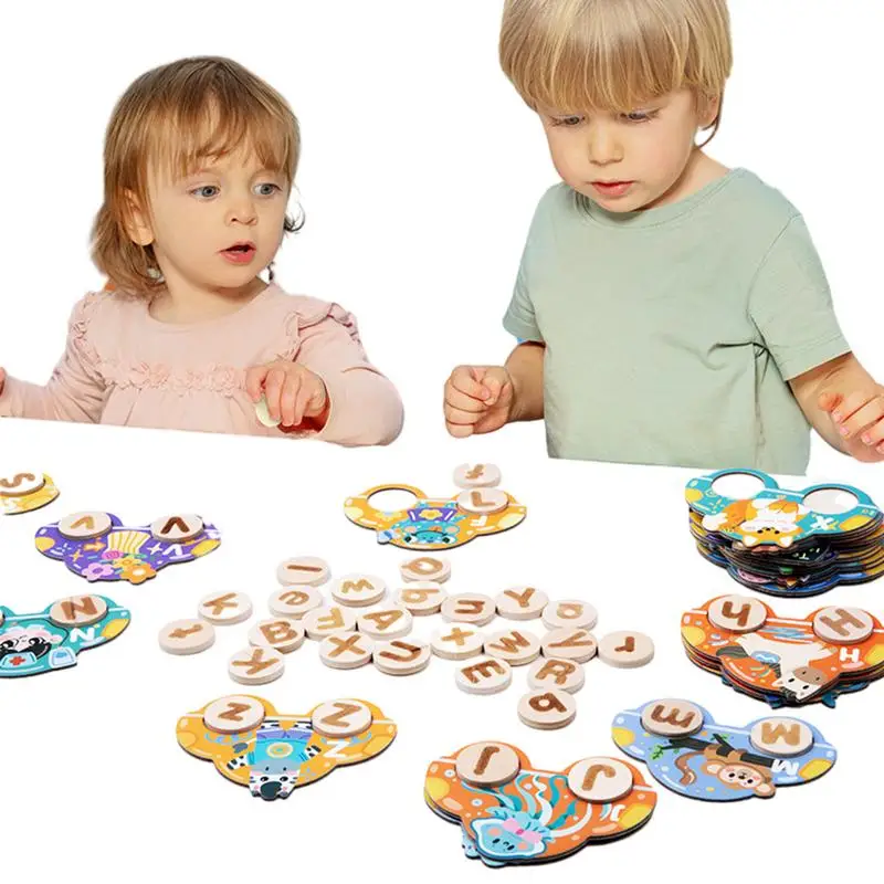 

Letter Matching Cards Montessori Preschool Learning Letter Sorting Educational Toys Fun And Colorful Alphabet Match Game For