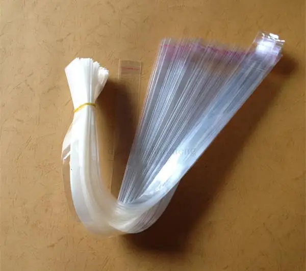 Schlanke lange OPP-selbstklebende Siegelbeutel, 2 x 15 cm, 3 x 22 cm, Stift, 13 Größen, wählen Sie transparente Geschenk-Kunststoffverpackungsbeutel, 1000 Stück/Menge aus – Detail 3