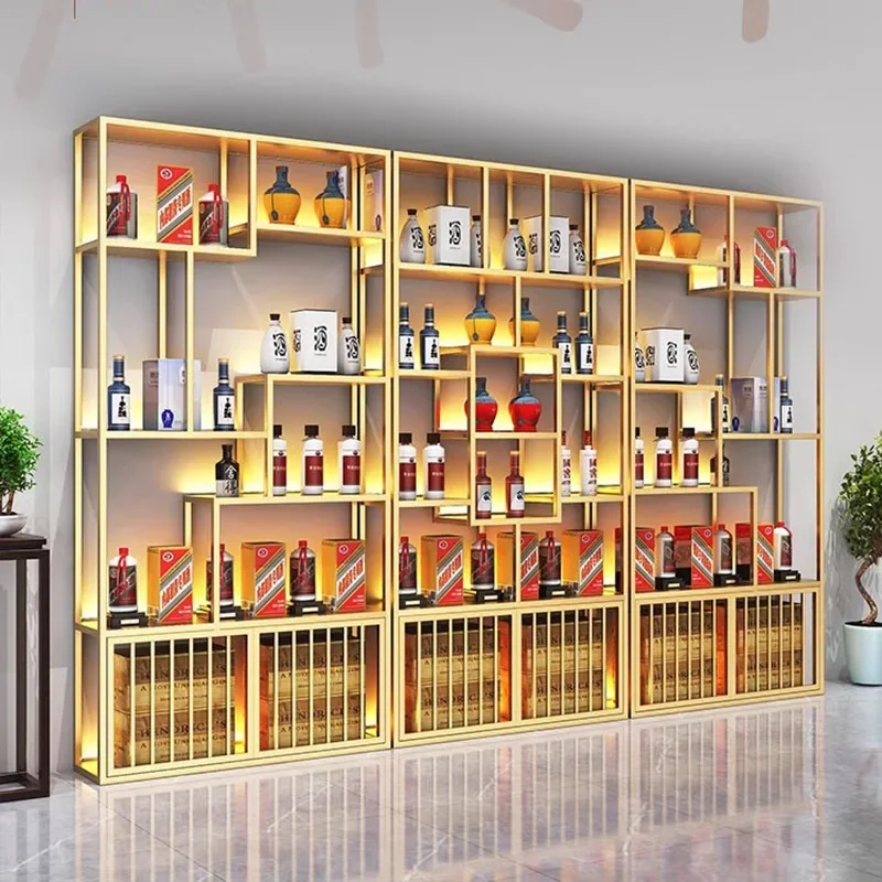 Mobile Bar Of Bartender Furniture House Wine Showcase Cabinet Living Room Fridge Dual Zone Display Modern Storage Tall Home Rack