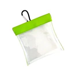 Clear PVC Golf Tool Storage Bag with Auto - Close Feature - Ideal for Outdoor Training Accessories (Green)