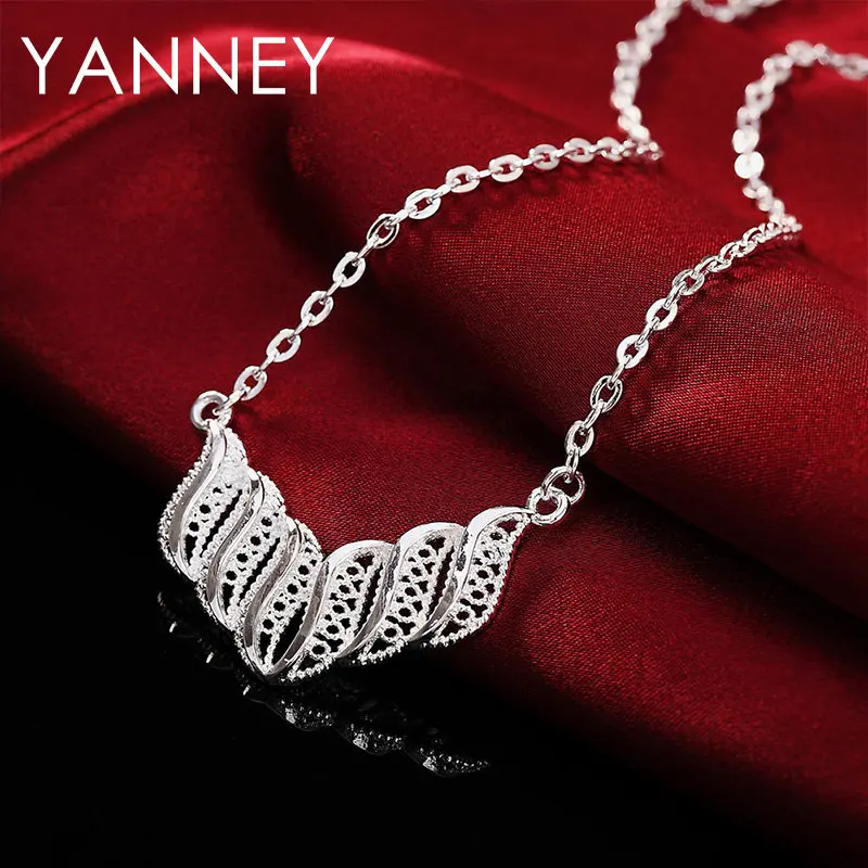 

New 925 Sterling Silver 18 Inches Charm Vintage Necklace Woman Wife Gift Jewelry Accessories