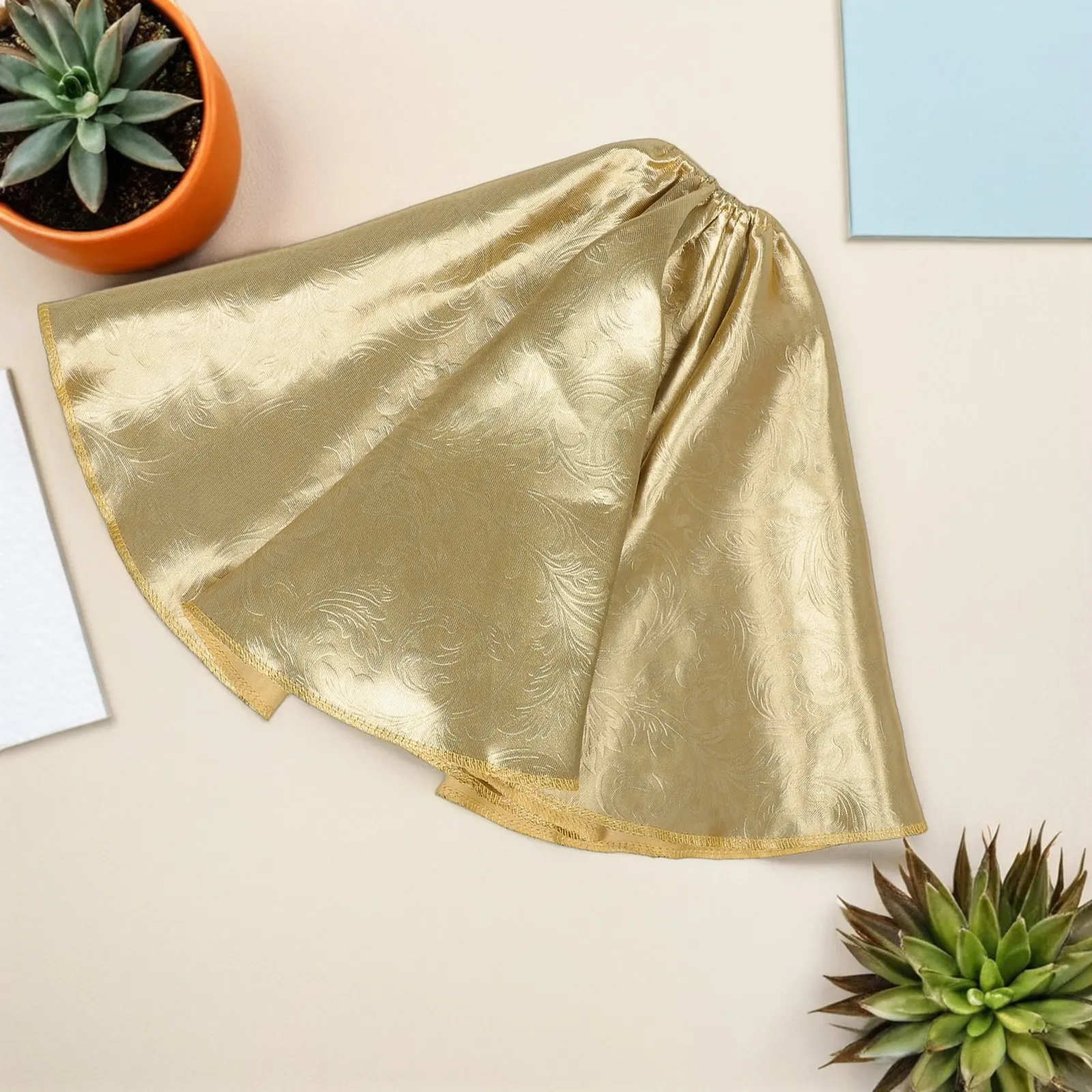 2Pcs 웰니스 뜸 기계 커버 골드 패브릭 오버록 엣지 보호 덮개 단열 방진 쉴드 스탠딩